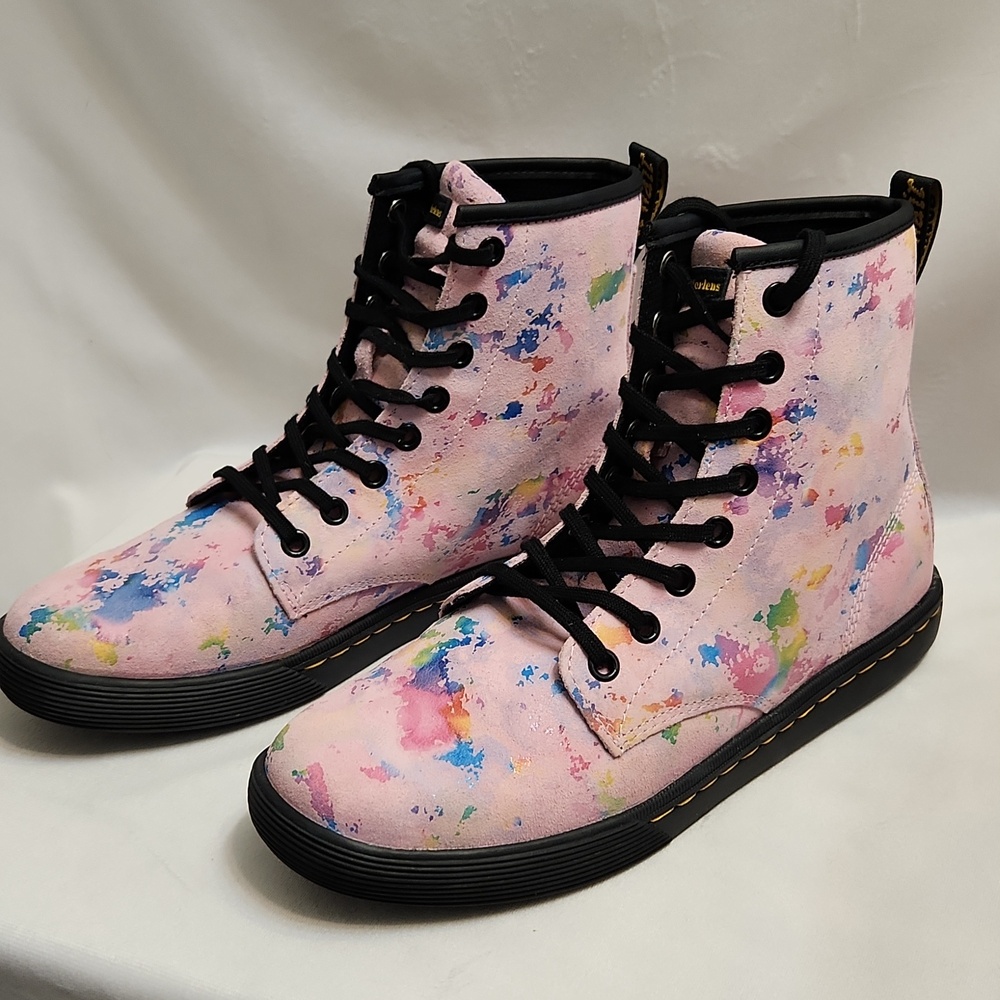 Dr. Martens Sheridan Confetti Suede Casual  Rainbow Boots (W Size 8) - Picture 5 of 15